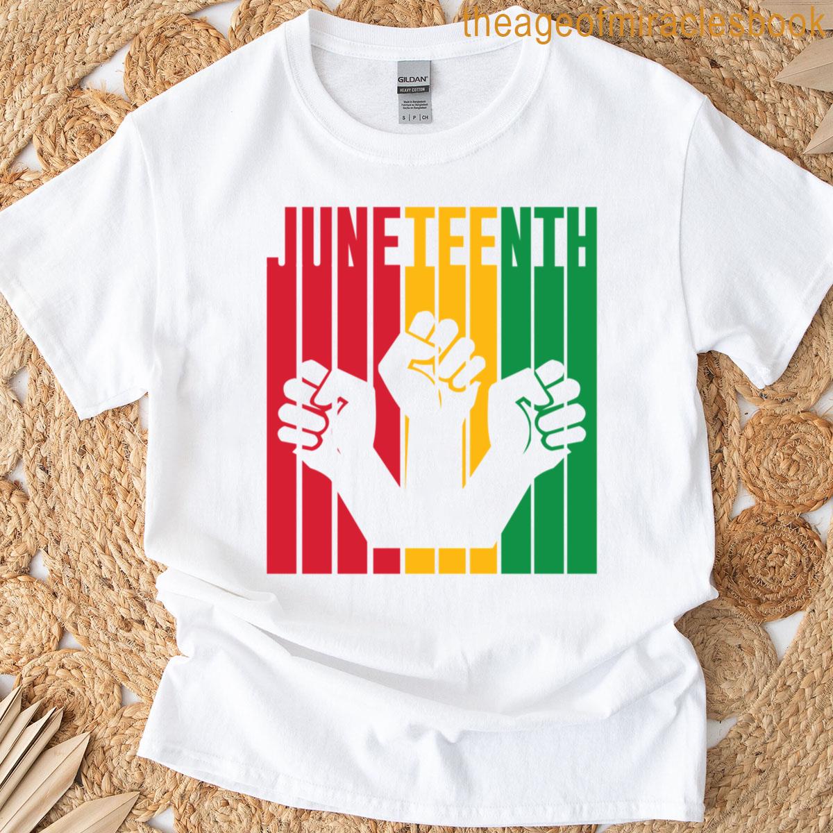 Juneteenth Power Fists T-shirt