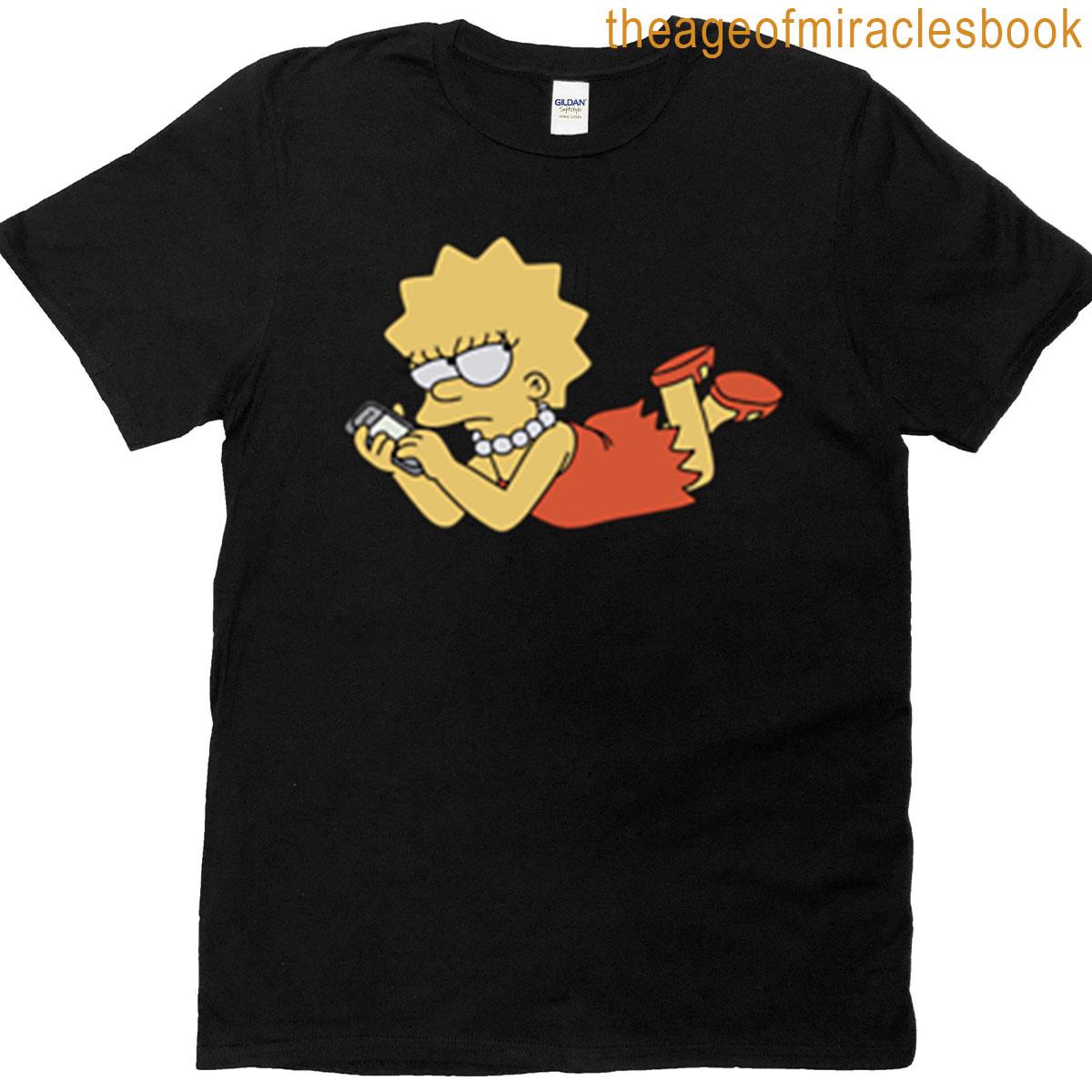 Lisa Simpson On Her Phone T-shirt