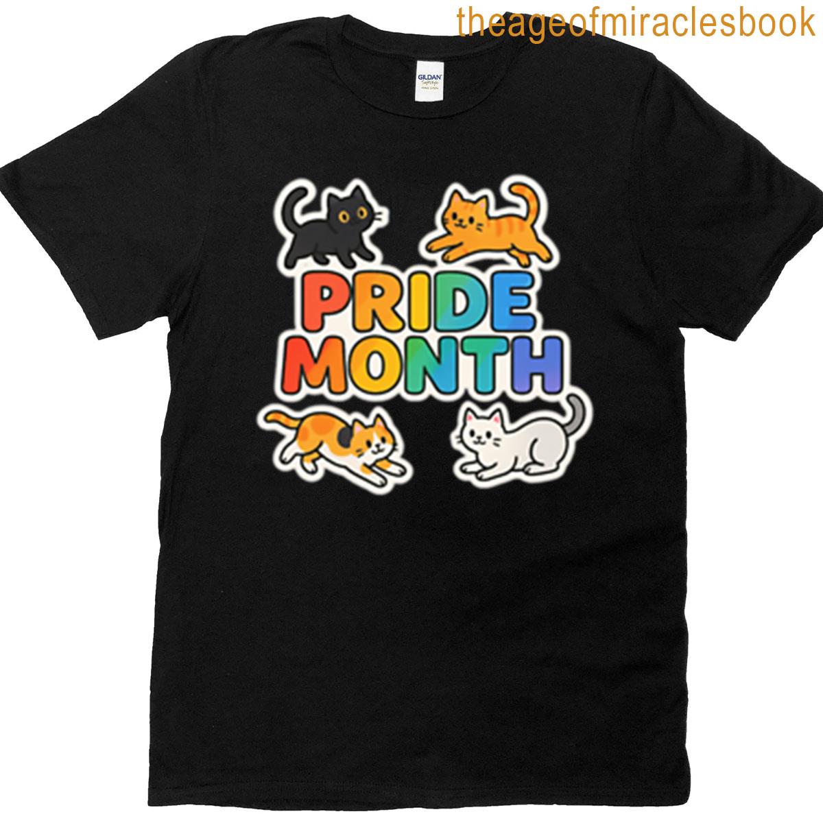Pride Month Cats Parade T-shirt