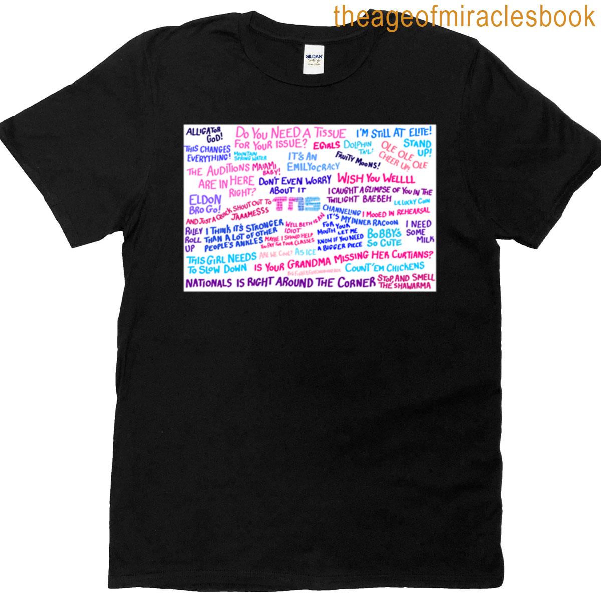 The Next Step Quotes Collage Oversized T-shirt