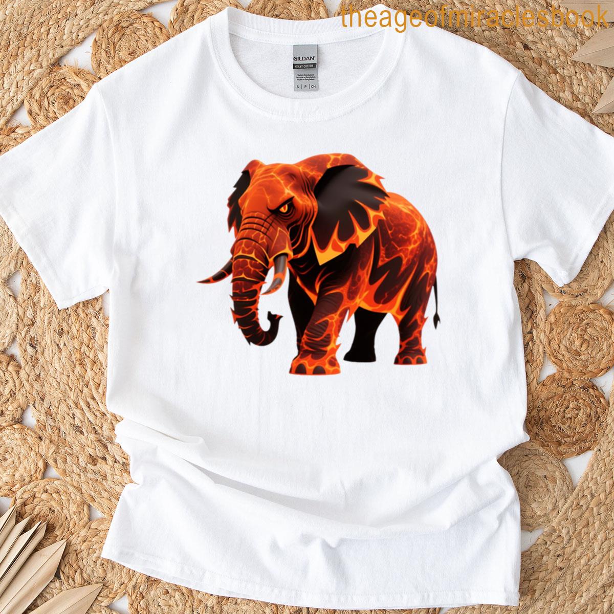 Angry Elephant Design T-shirt