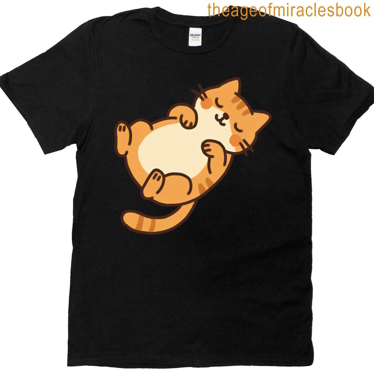 Cat Lying On Back 001 T-shirt