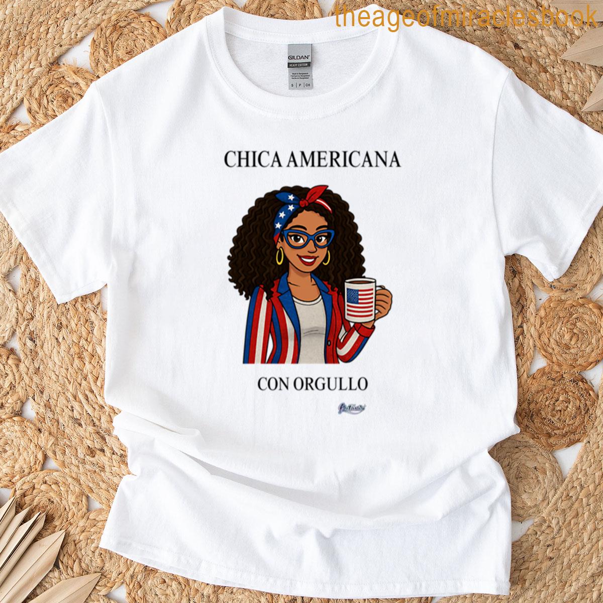 Chica Americana Con Orgullo T-shirt