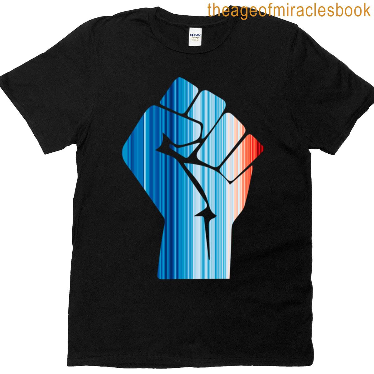 Climate Change Stripes – Fist T-shirt
