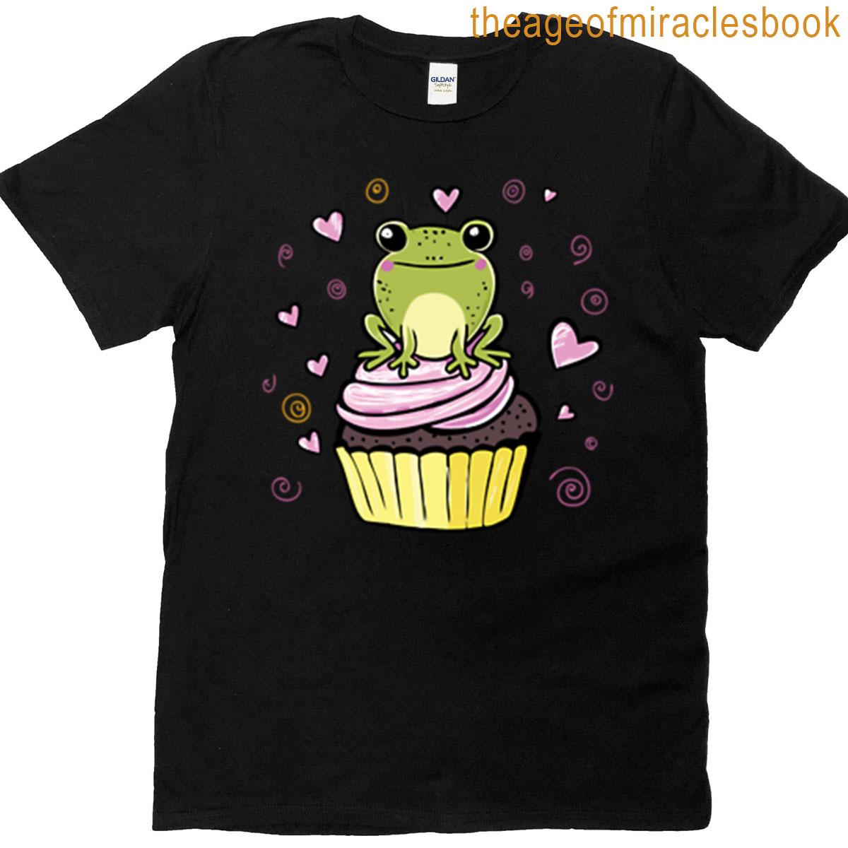 Cute Frog On A Cupcake T-shirt