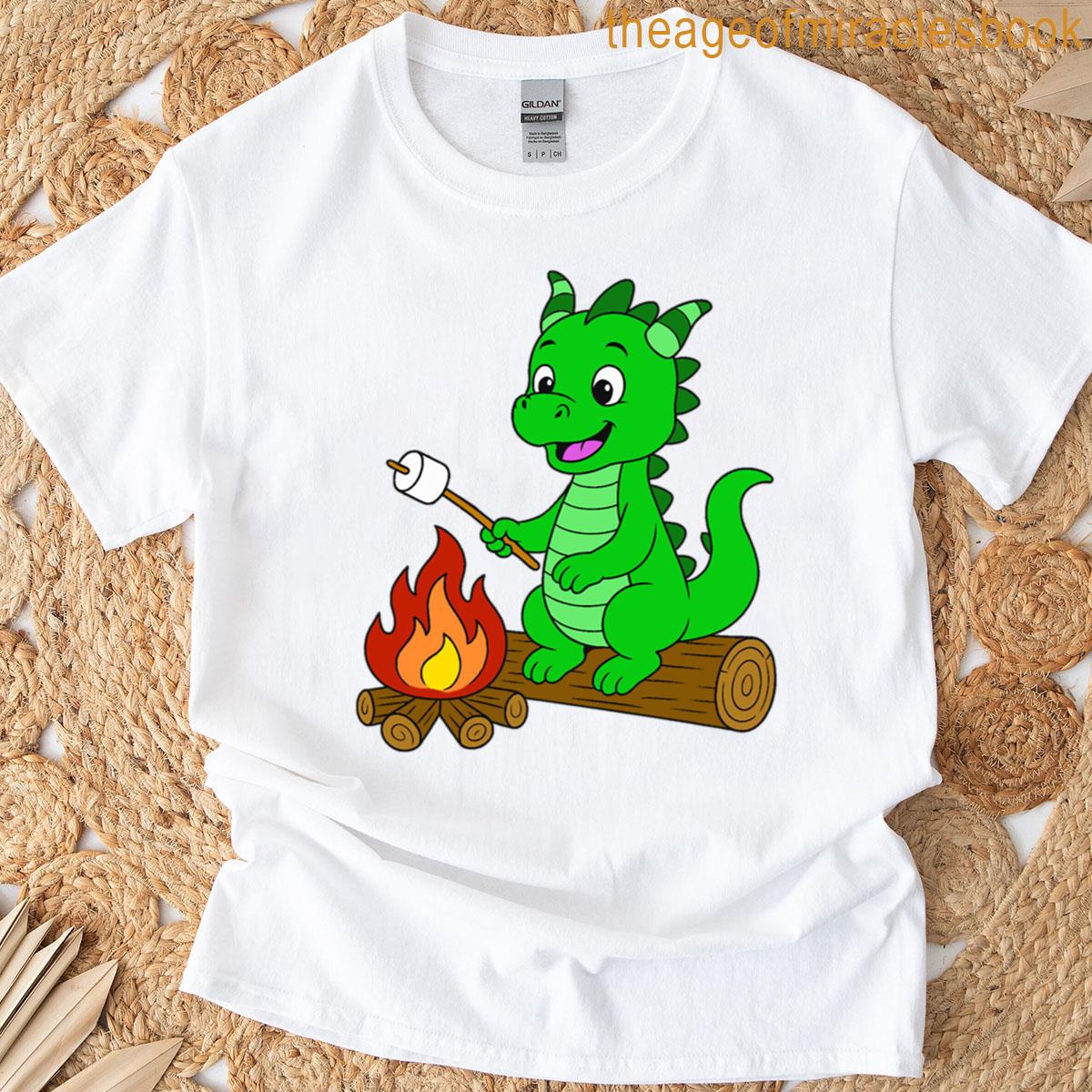 Dragon Toasting Marshmallow – Green T-shirt