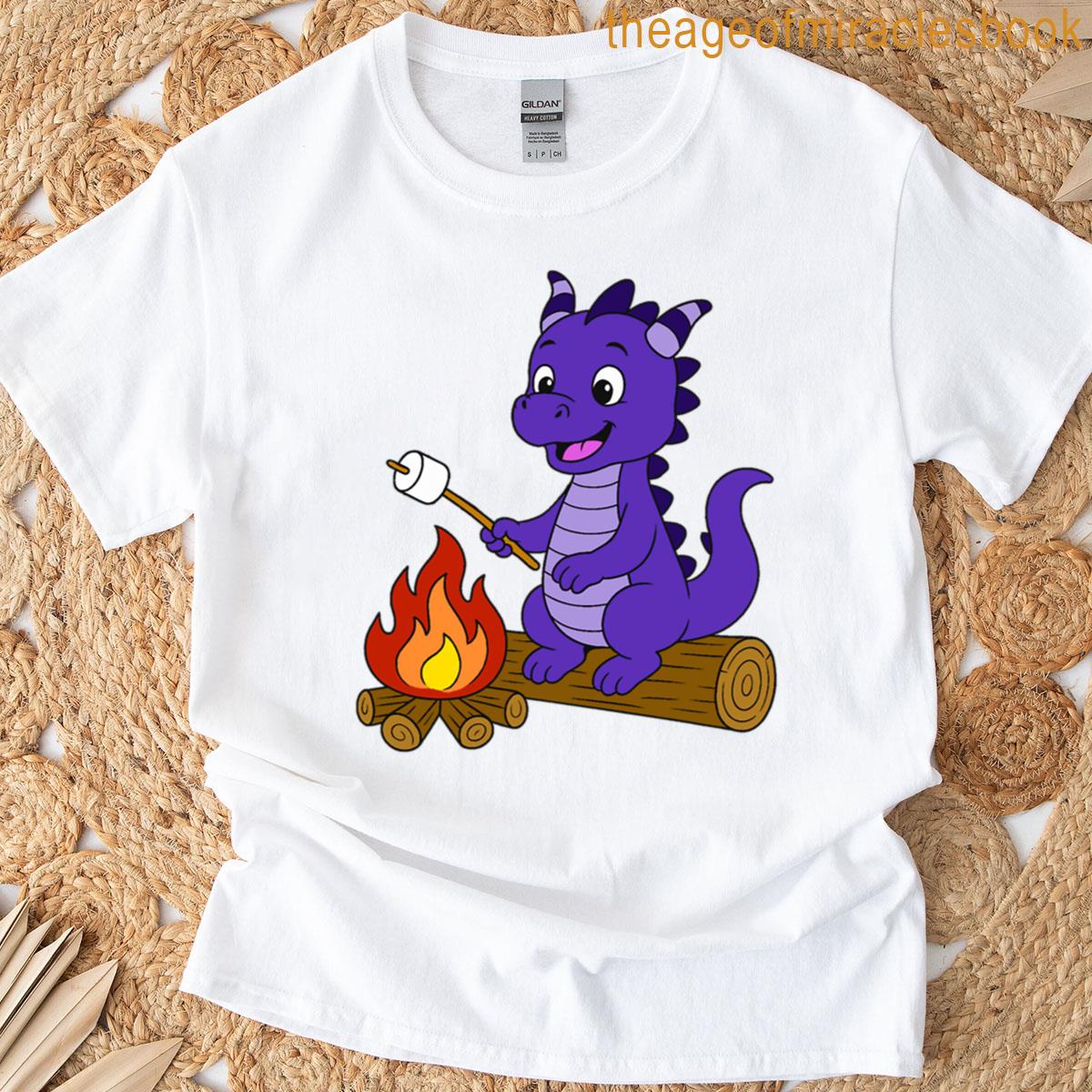Dragon Toasting Marshmallow – Purple T-shirt