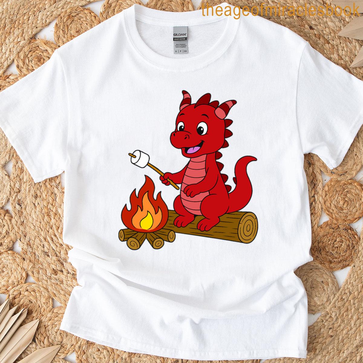 Dragon Toasting Marshmallow – Red T-shirt