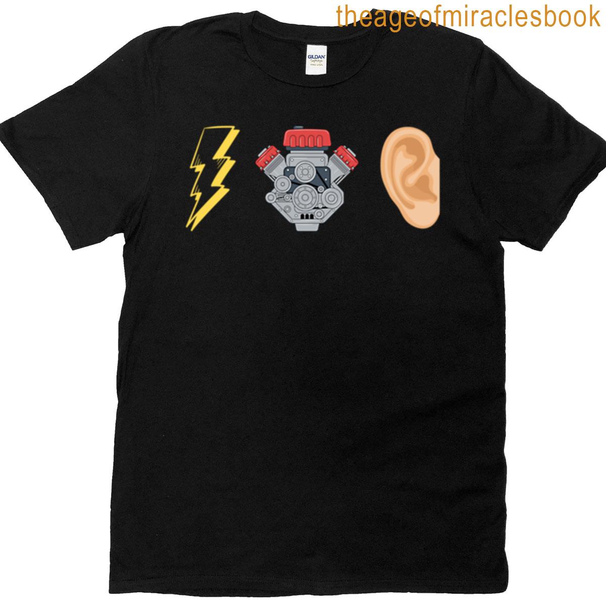 Electrical Engine Ear Pun For Engineers Oversized T-shirt