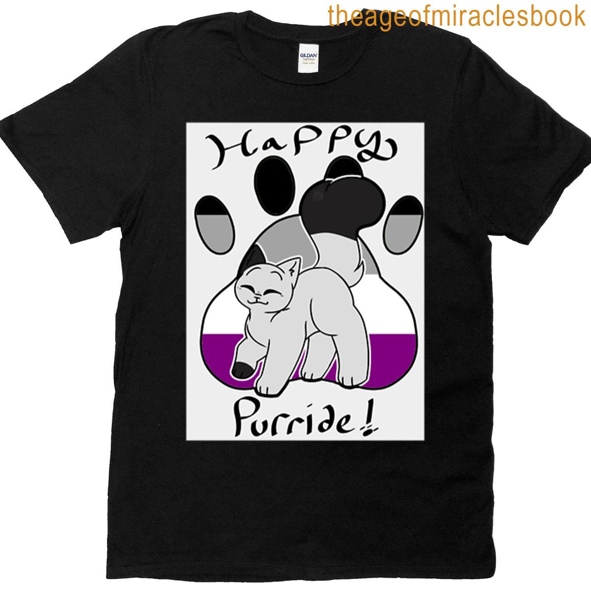 Happy Purride Asexual Flag T-shirt
