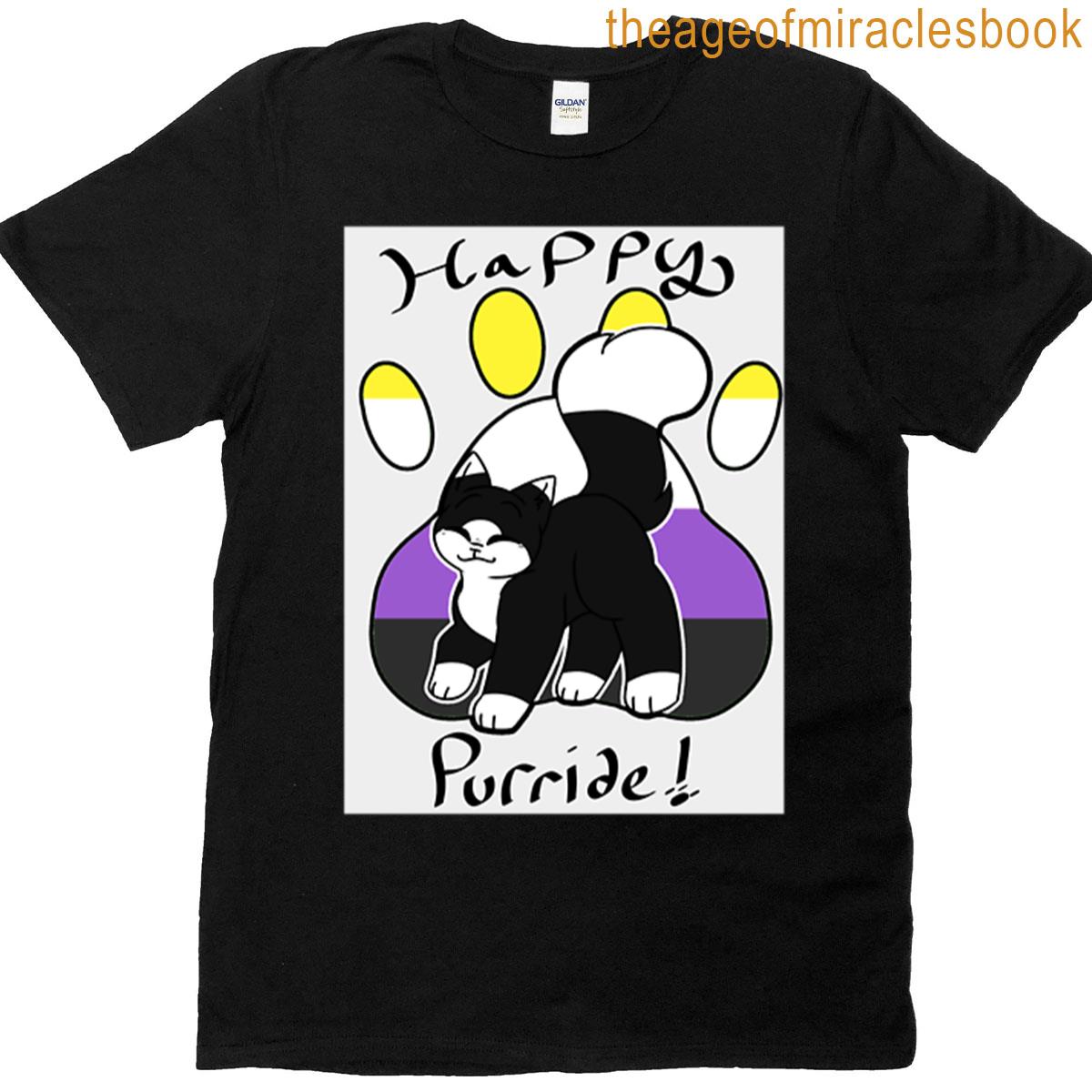 Happy Purride Non-binaryflag T-shirt