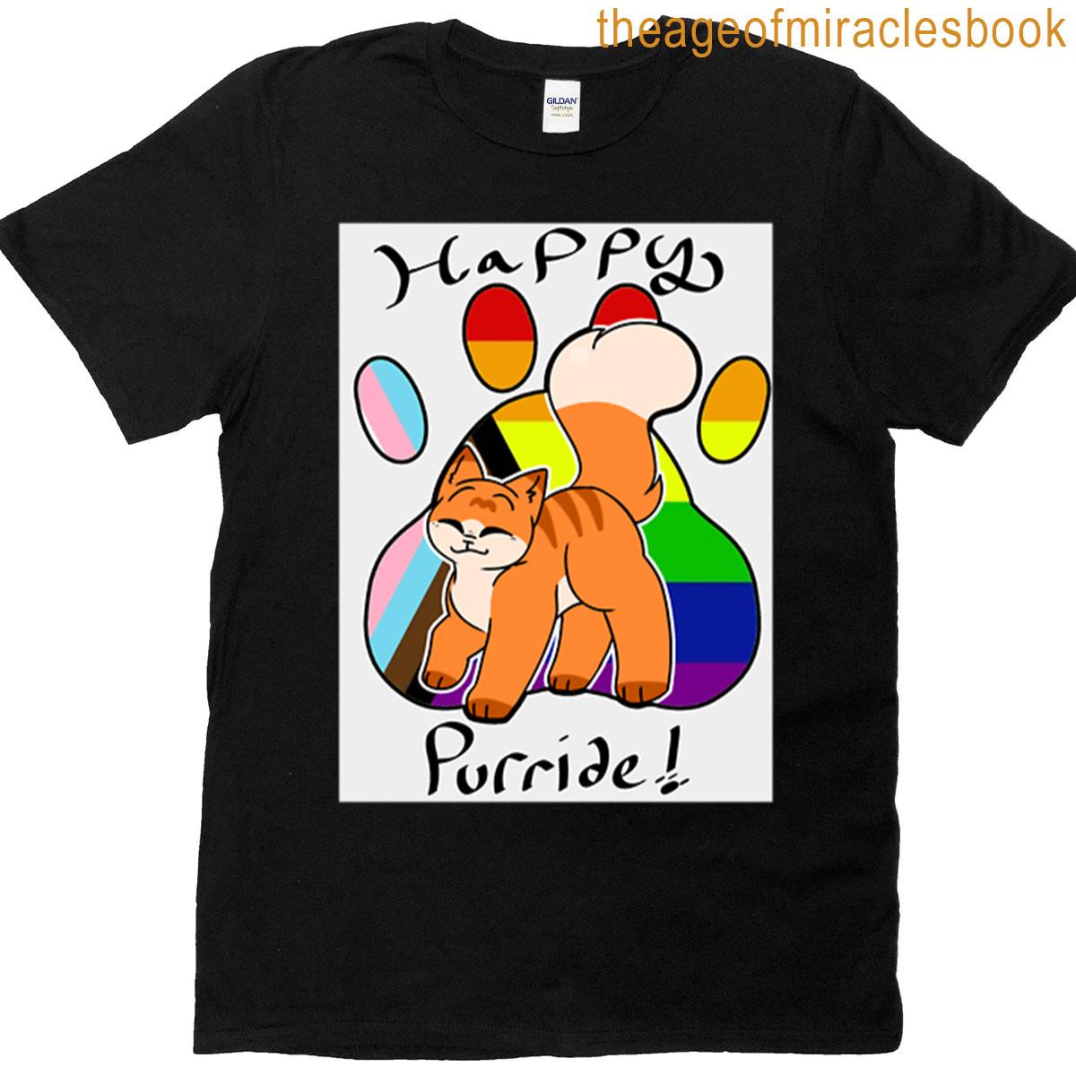 Happy Purride Queer Flag T-shirt