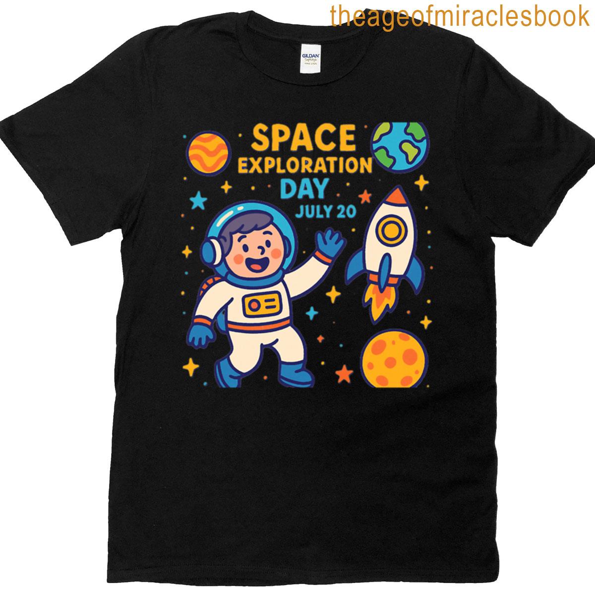 Space Exploration Day July 20th Oversized T-shirt
