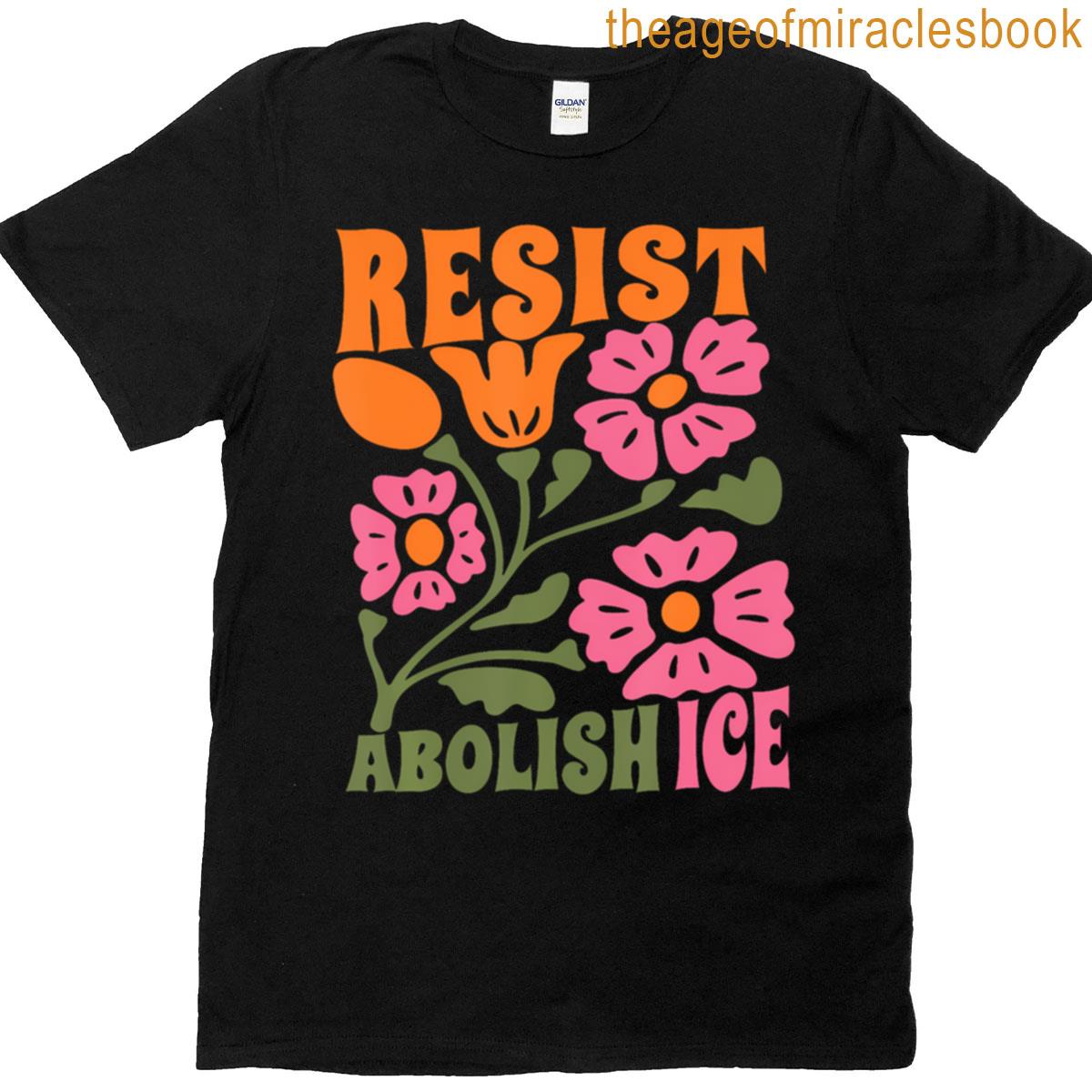 Abolish Ice Subtle Protest Resist Support Immigrants Refugee T-shirt