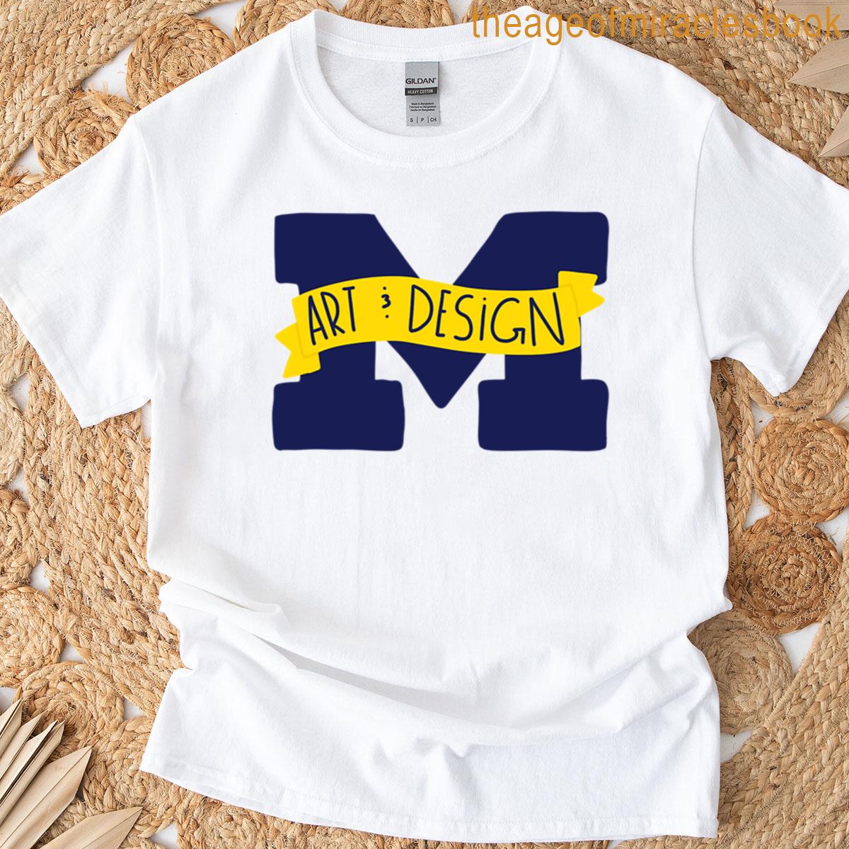 Art And Design Major Logo Michigan T-shirt