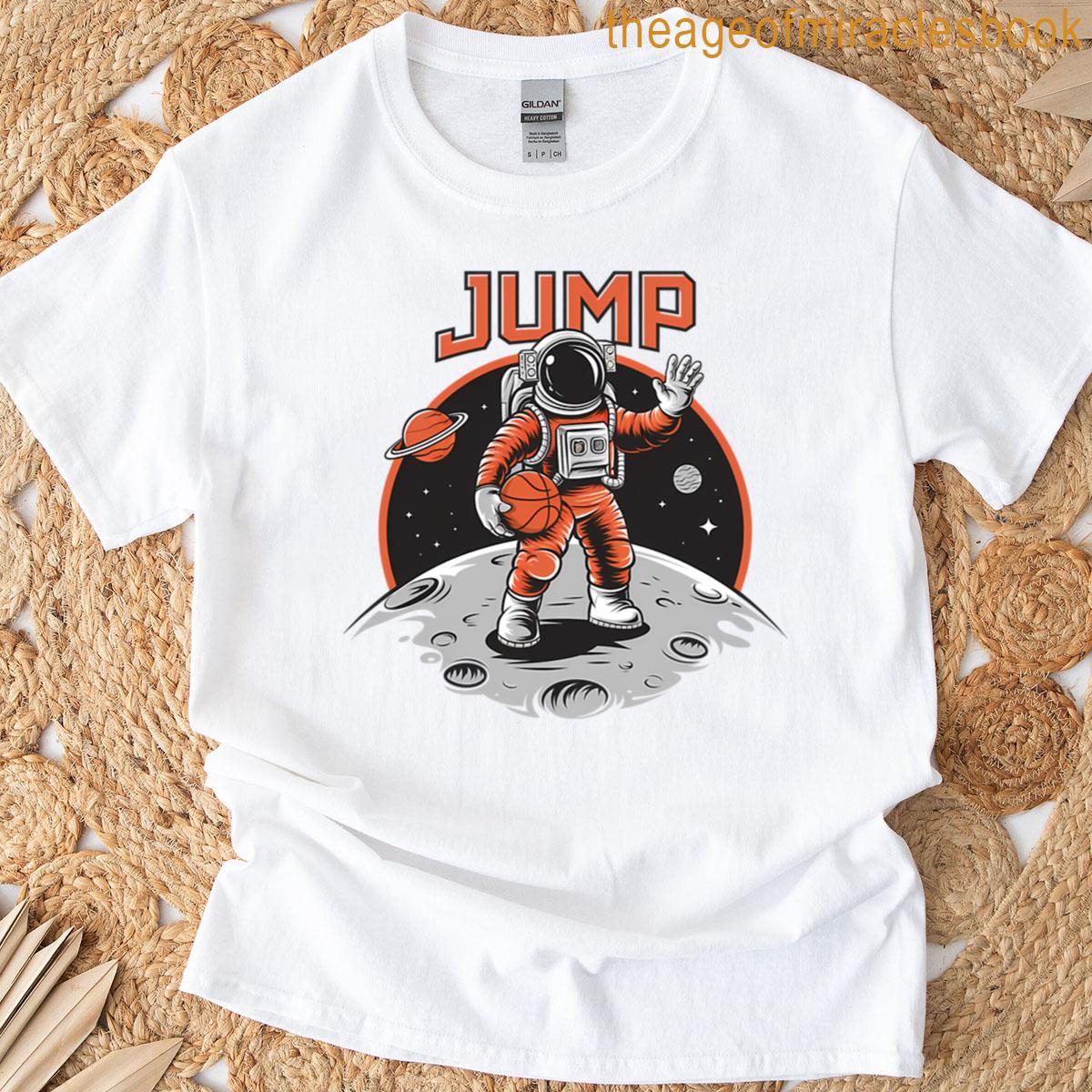 Astronaut Basketball On The Moon T-shirt