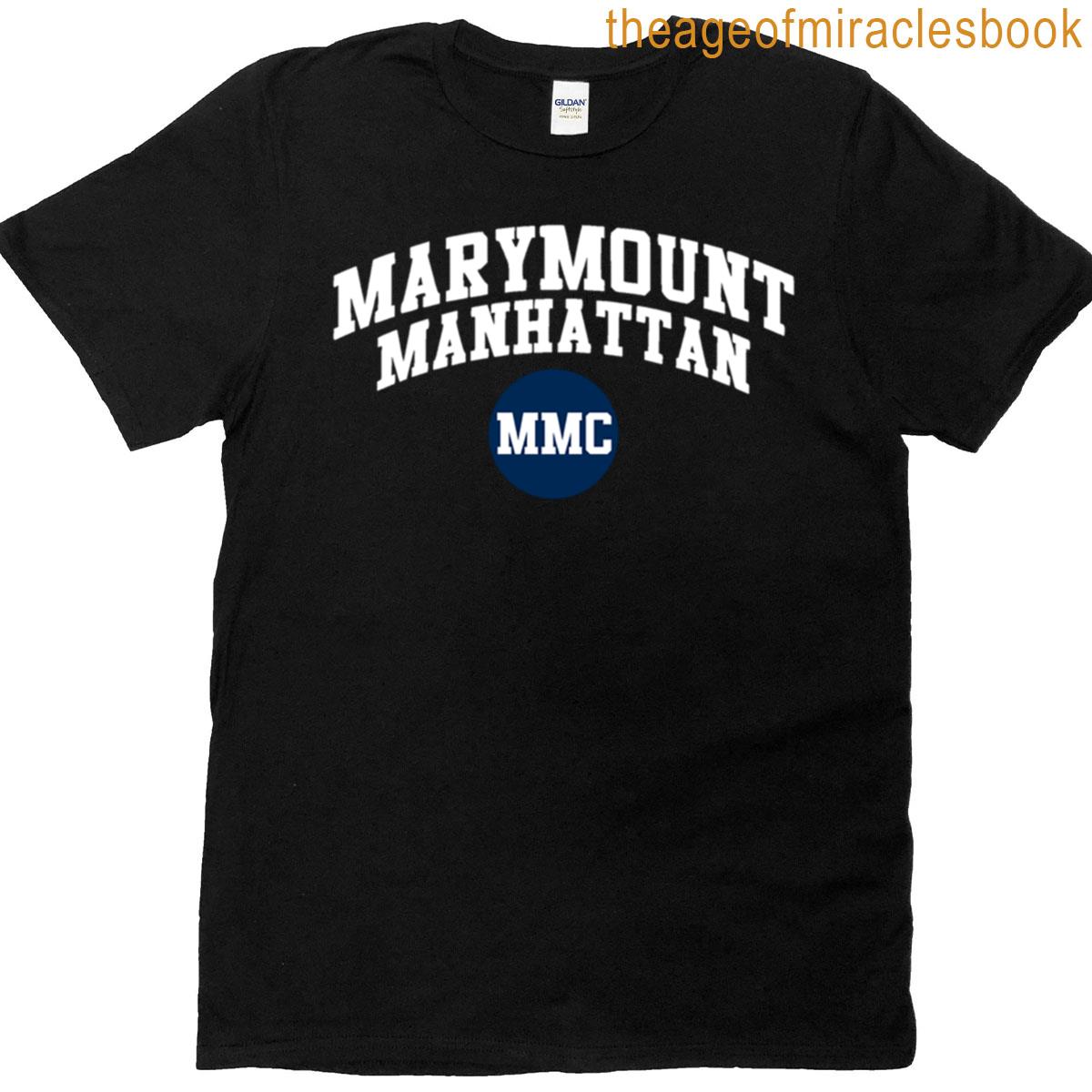 Blue Marymount Manhattan – College Font T-shirt