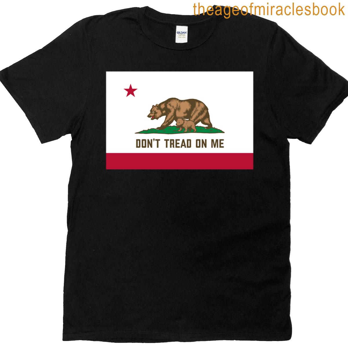California Dont Tread On Me Protest Flag T-shirt