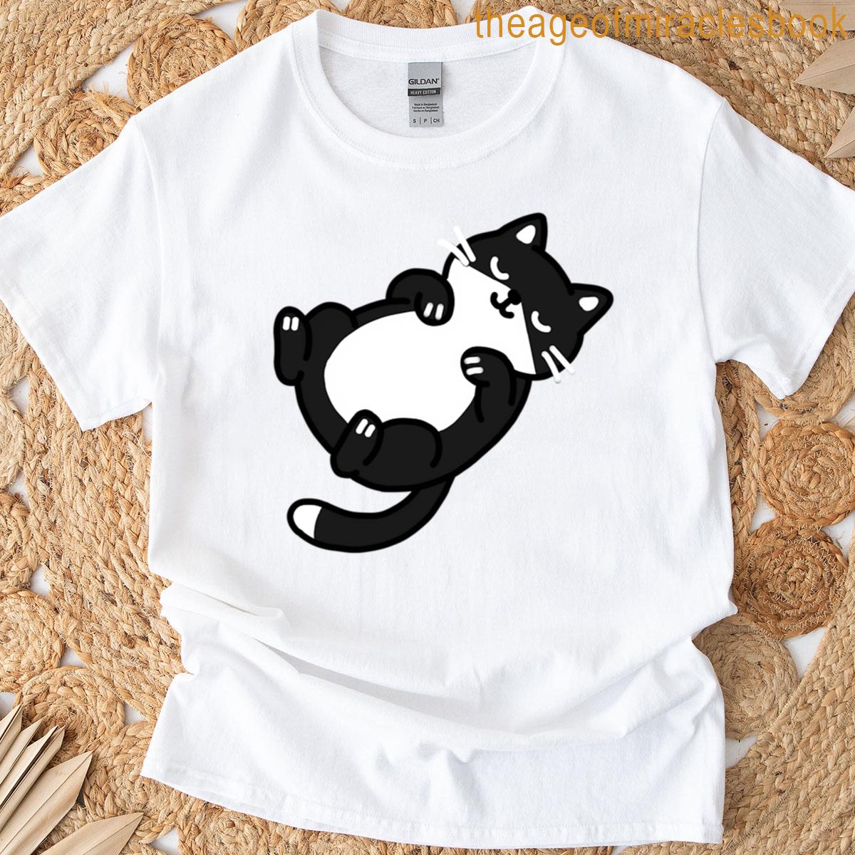 Cat Lying On Back 003 T-shirt