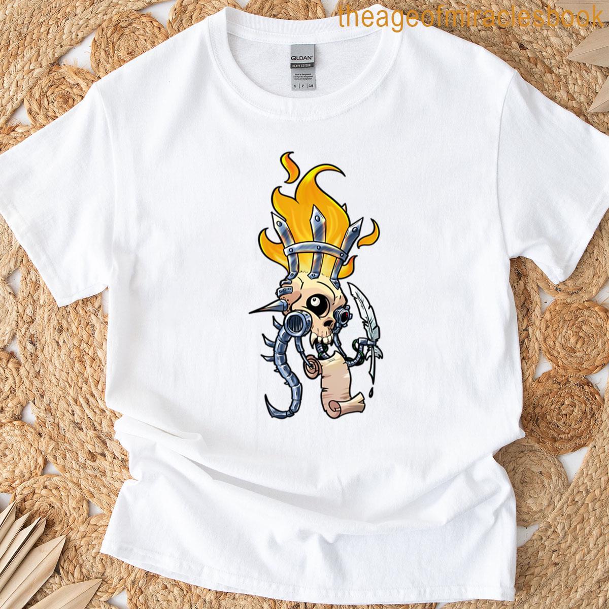 Cute Burning Skull T-shirt