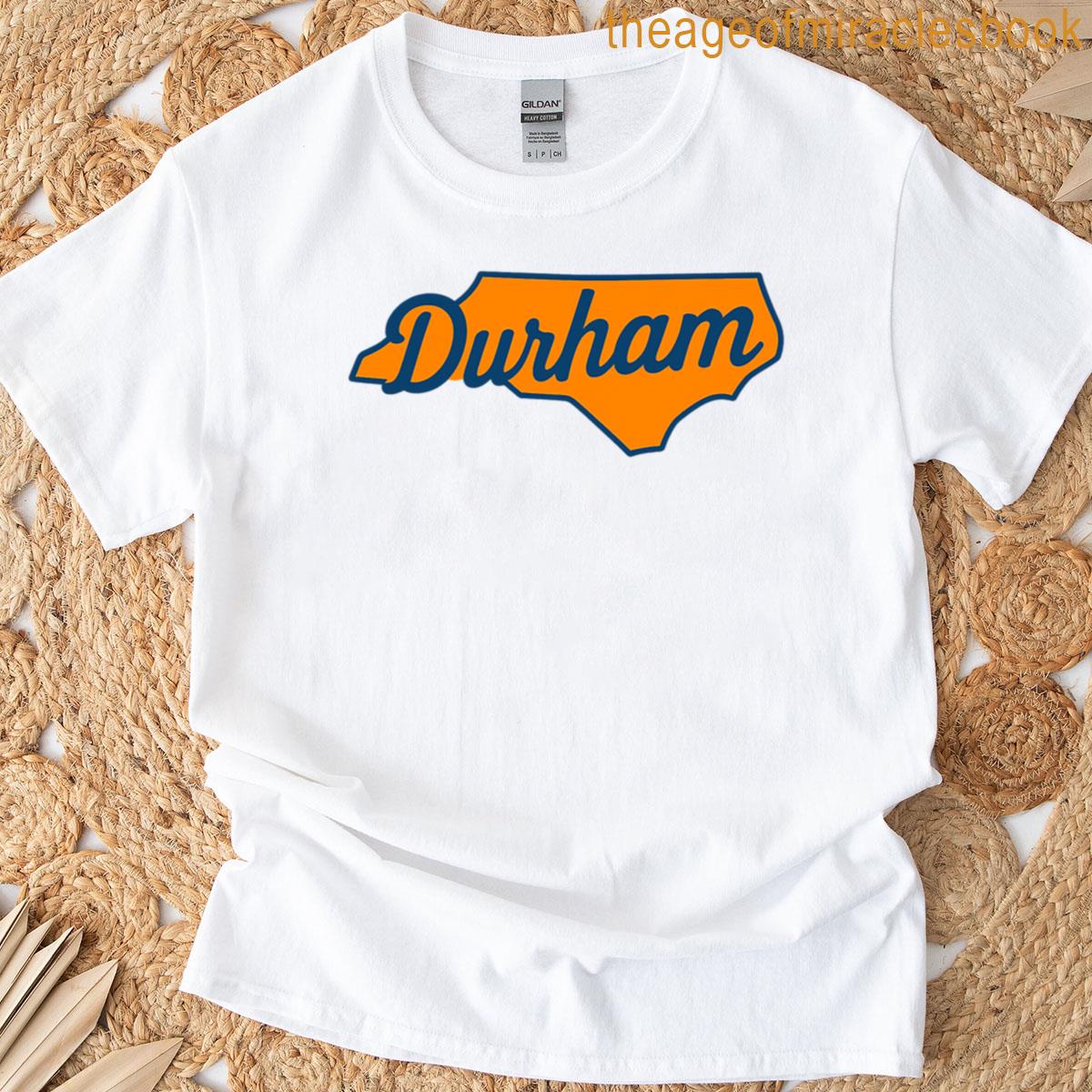 Durham North Carolina State Outline Nc Pride Script Logo Active T-shirt