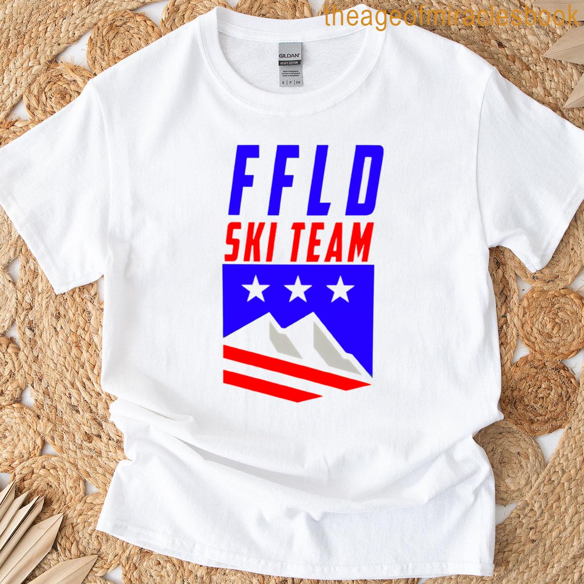 Fairfield Ski Team Logo Sticker T-shirt
