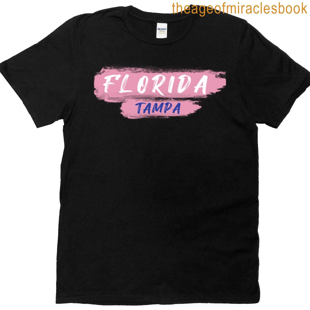Florida Tampa Retro Rose Logo T-shirt