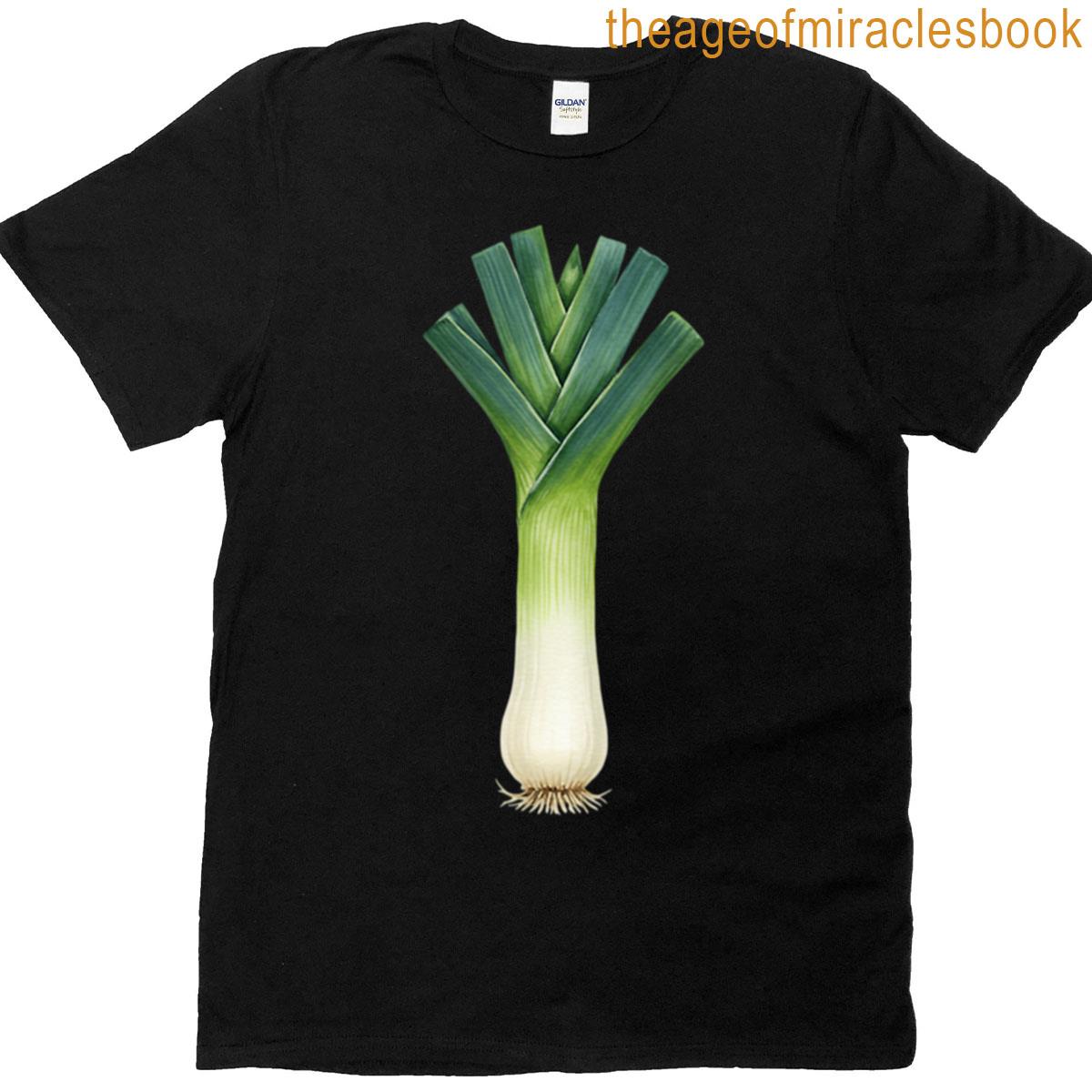Fresh Green Leek Vegetable T-shirt