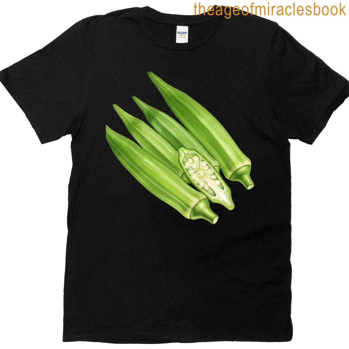 Fresh Green Okra Vegetable T-shirt