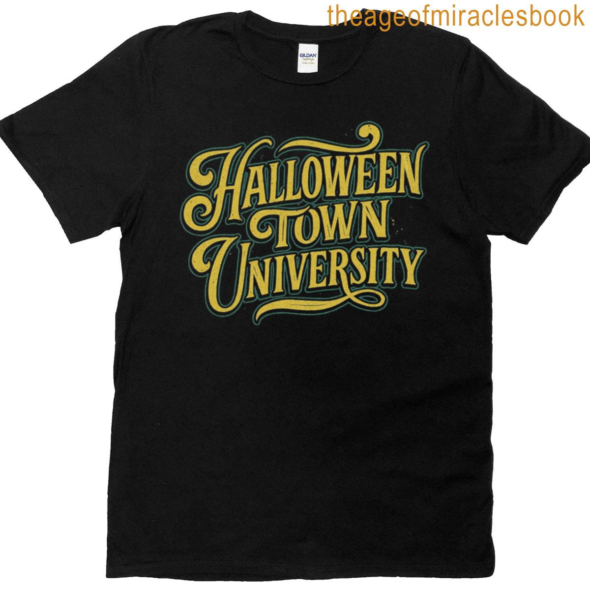 Halloween Town University Retro Script T-shirt