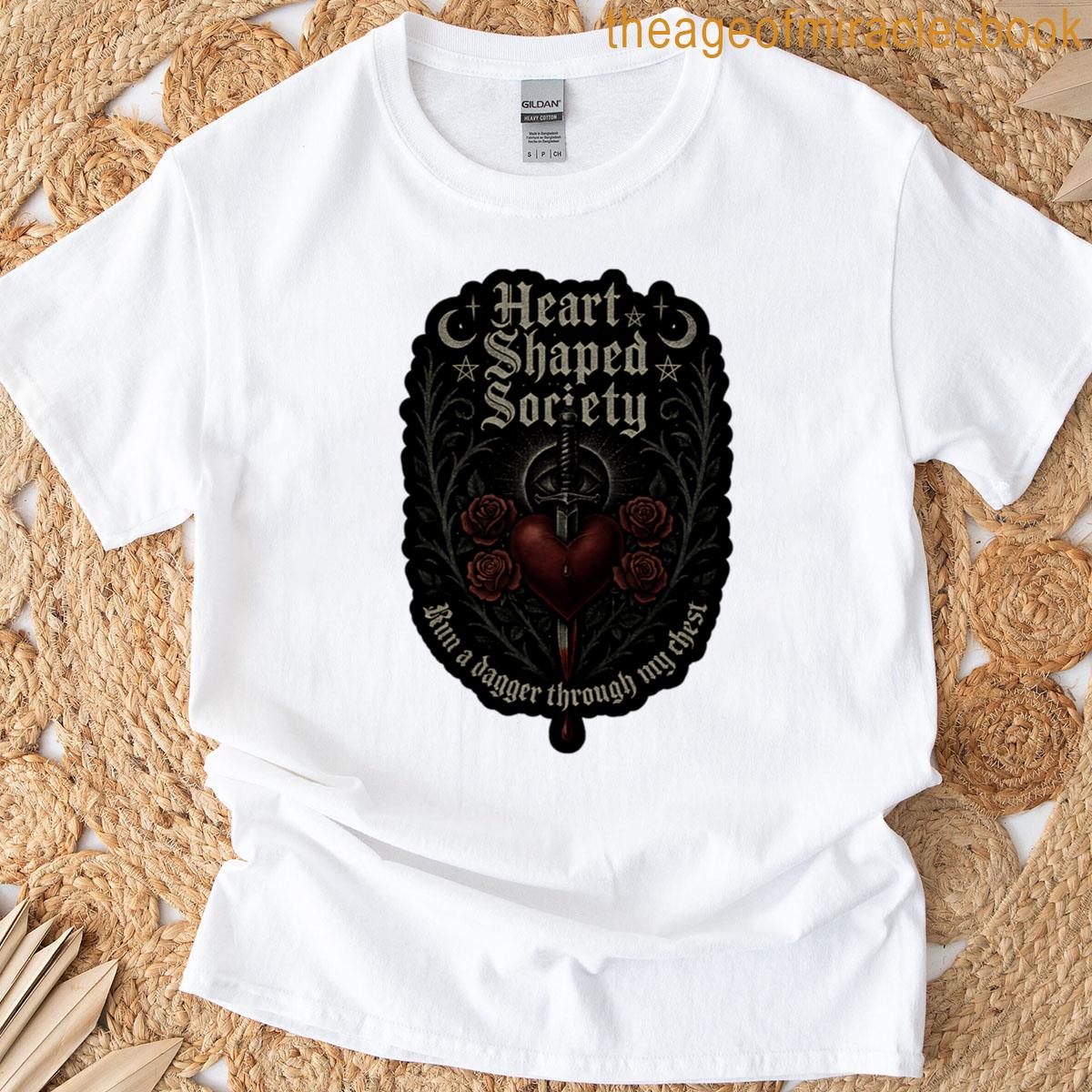 Heart Shaped Society Heart Dagger Vi T-shirt