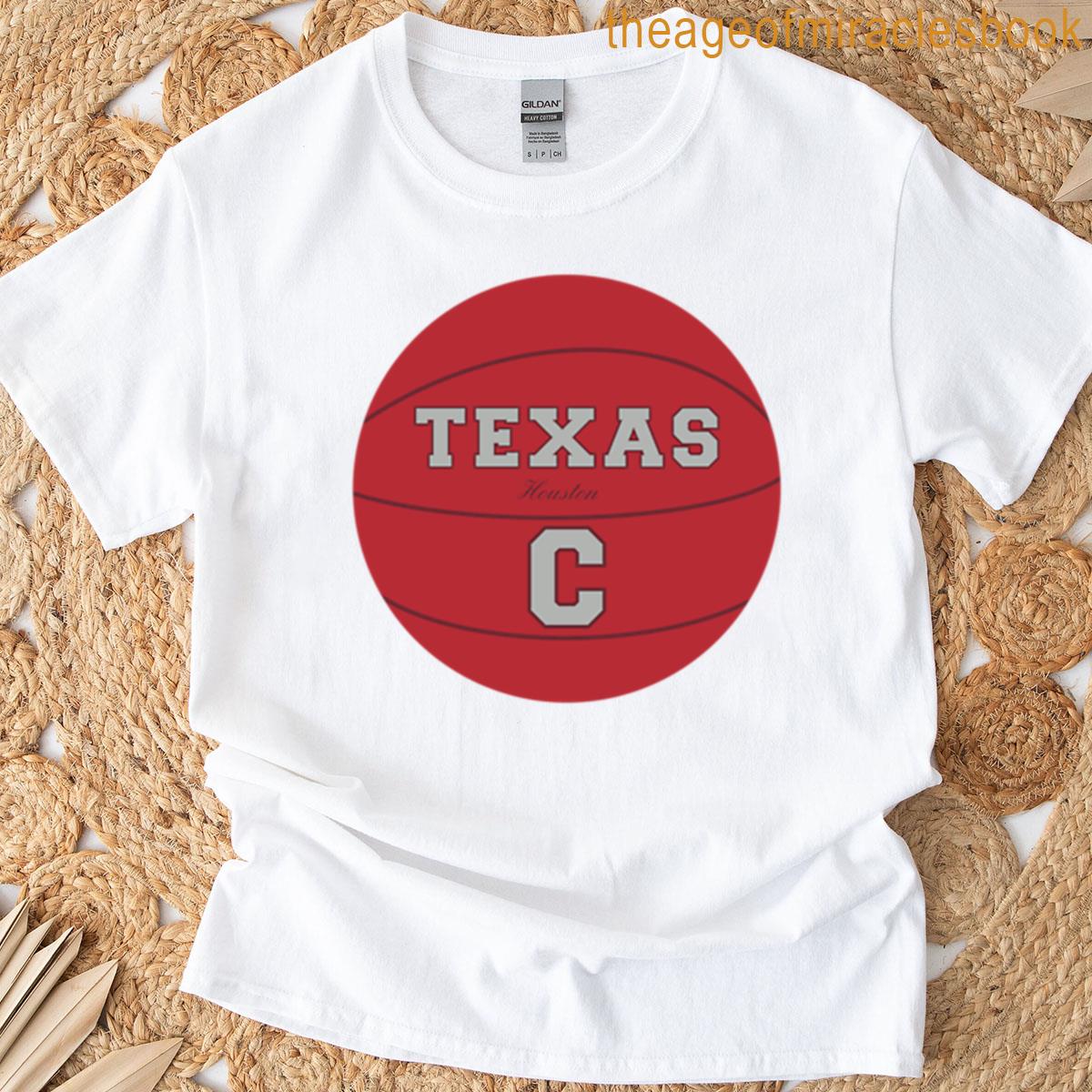 Houston Texas Tx Basketball Logo T-shirt