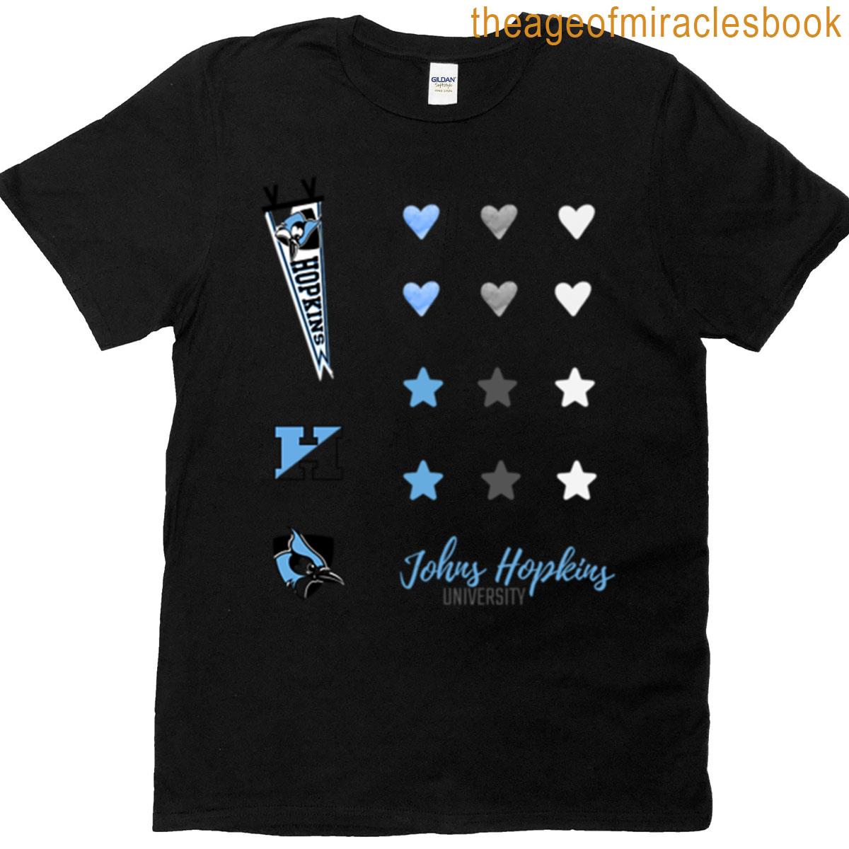 Johns Hopkins University Sticker Set Oversized T-shirt