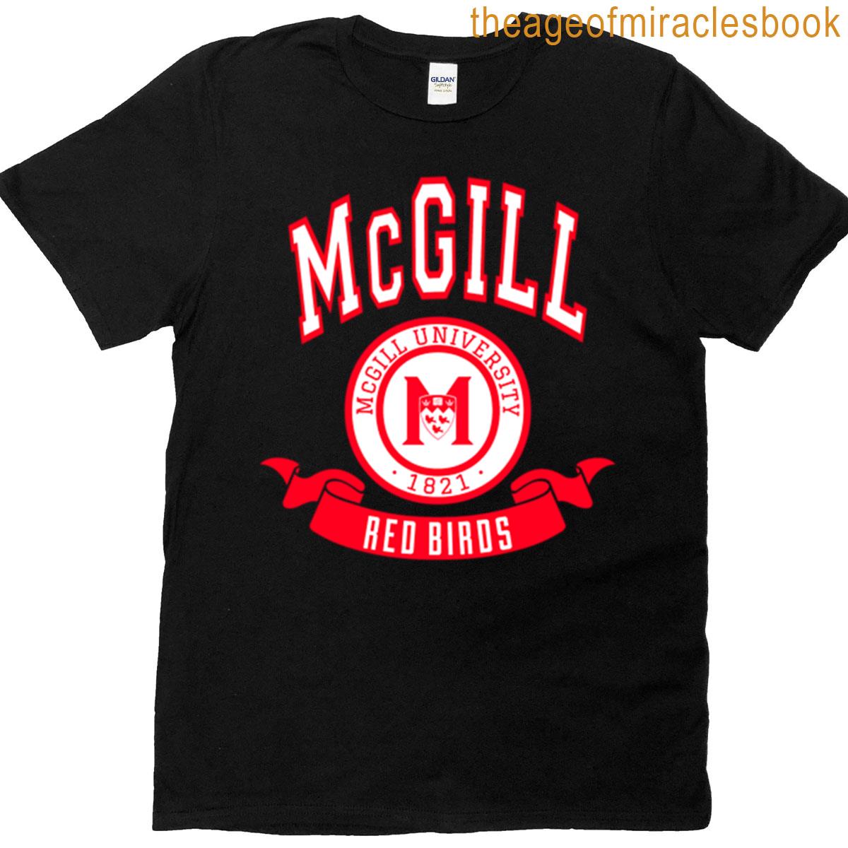 Mcgill Red Birds Design T-shirt