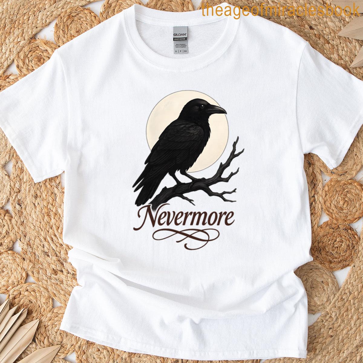 Nevermore Raven Gothic Moon T-shirt