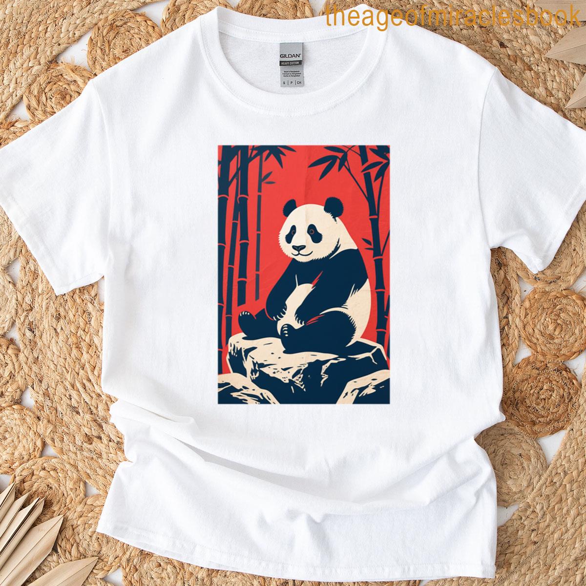 Peaceful Power Hope Style Panda T-shirt