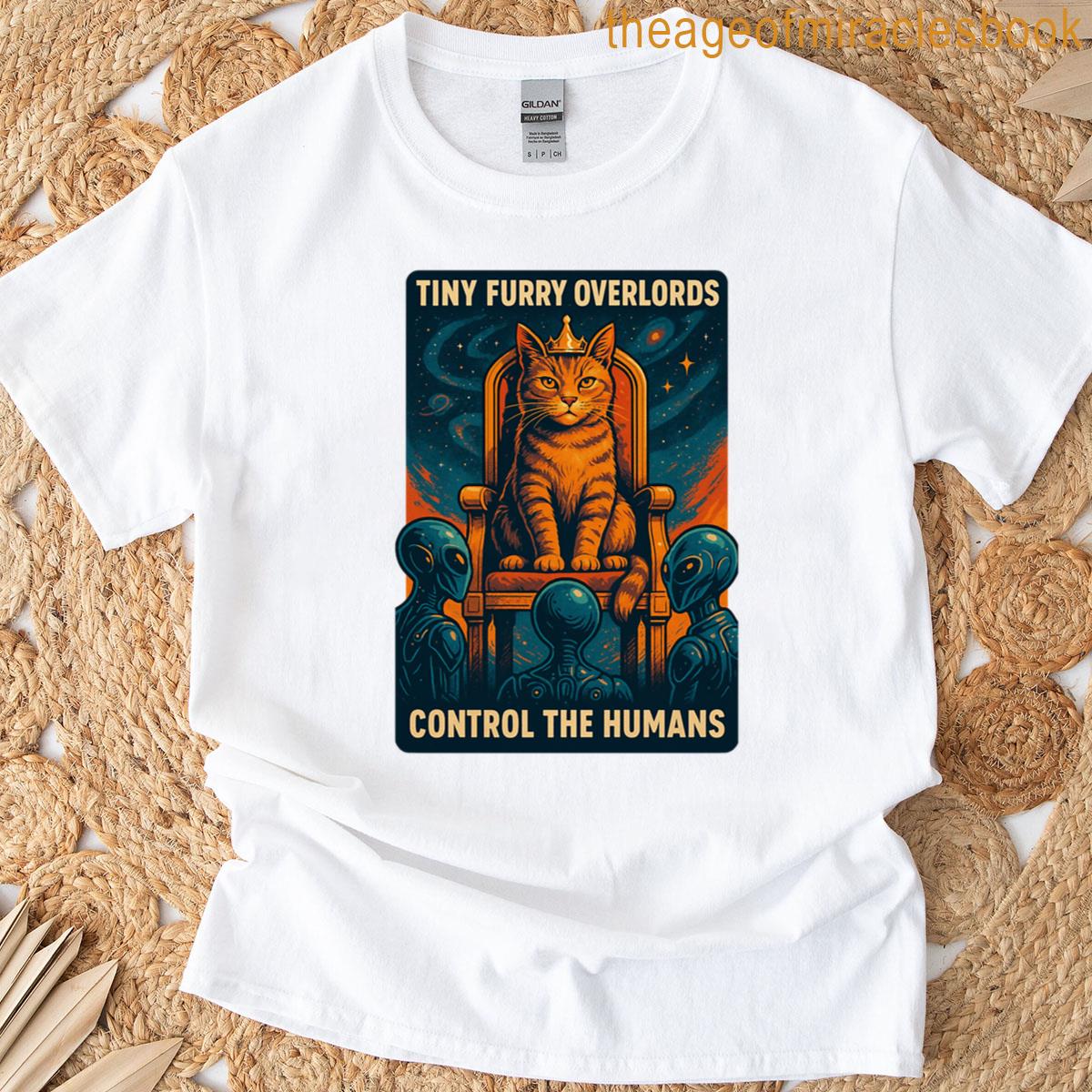 Tiny Furry Overlords Cat Domination Report T-shirt