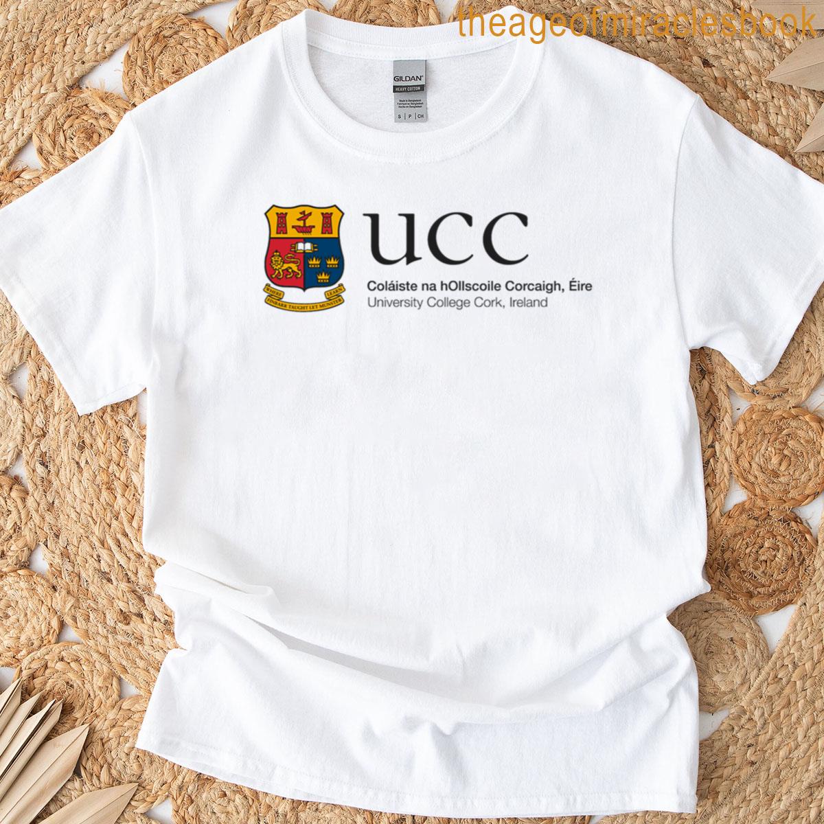 Ucc University College Cork Logo Lower Caps T-shirt