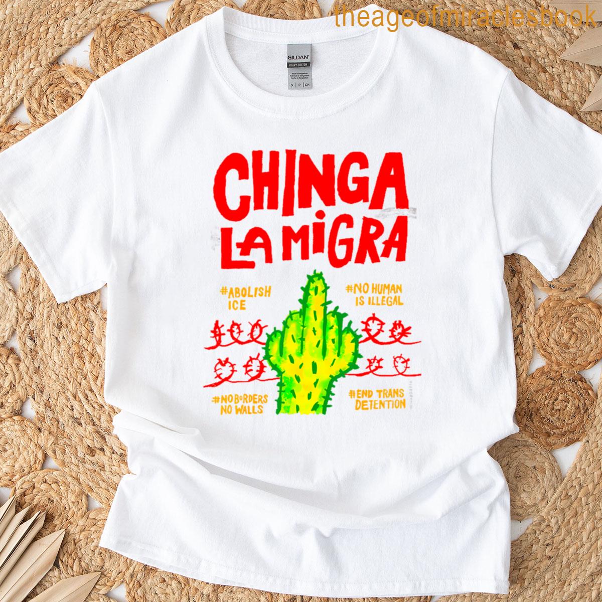 Vintage Chinga La Migra Abolish Ice T-shirt