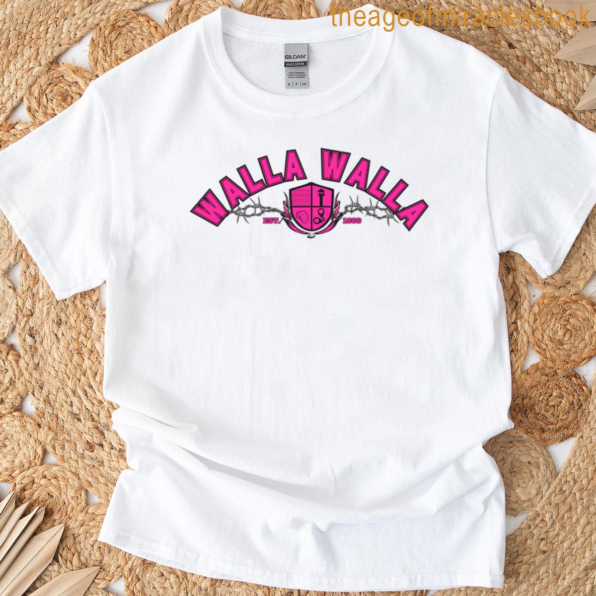 Walla Walla Prison University Pink T-shirt