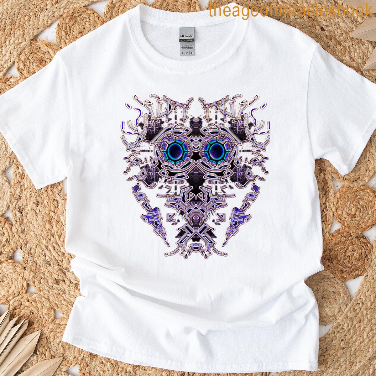 Abstract Robot Drone Purple T-shirt