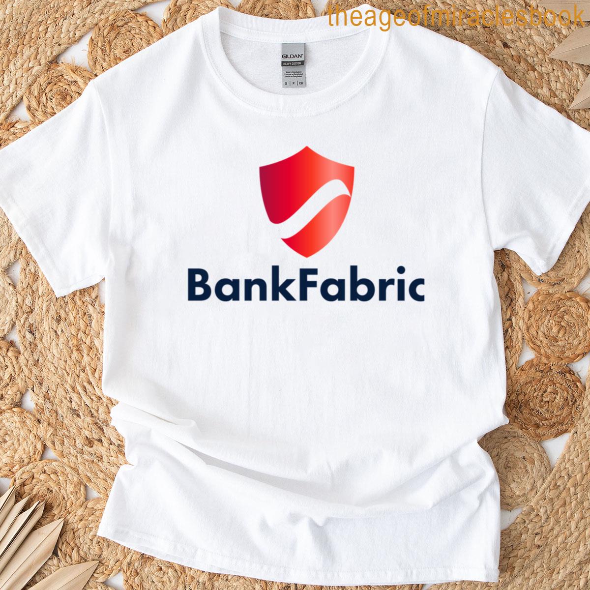 Bankfabric Logo And Text T-shirt