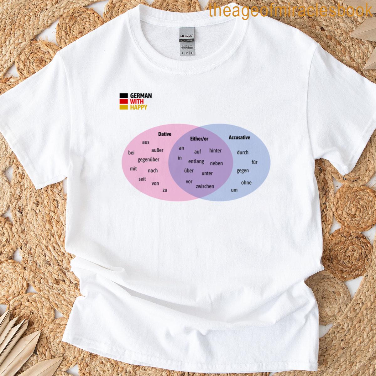 Bi Pride German Prepositions T-shirt