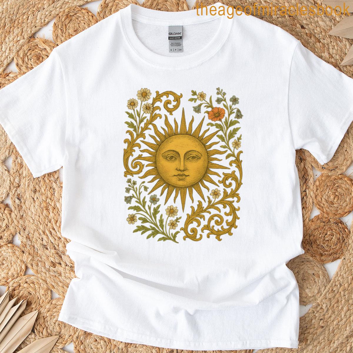 Boho Sun And Flowers 2 T-shirt