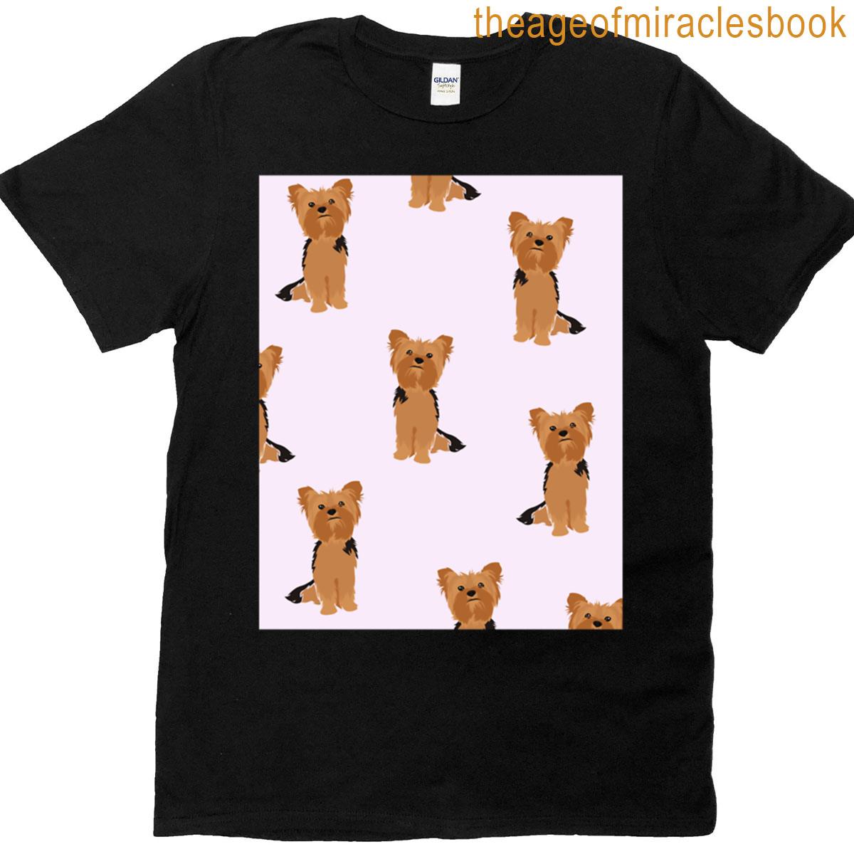 Cute Yorkshire Terrier Pattern – Dog Lover Design T-shirt