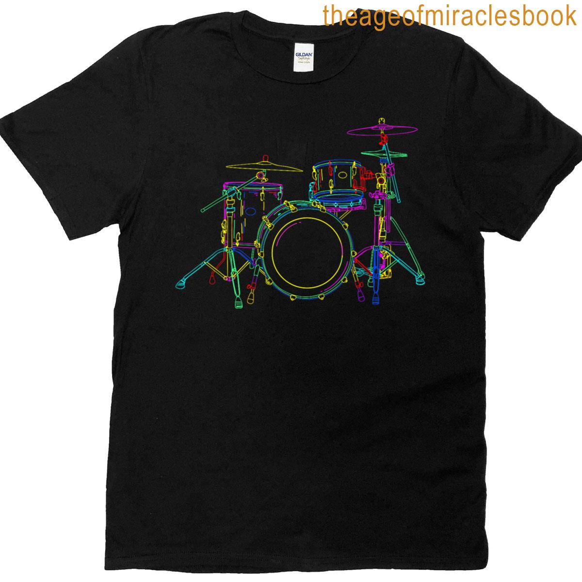 Neon Drumming Set – Drummer Band Percussion Player T-shirt