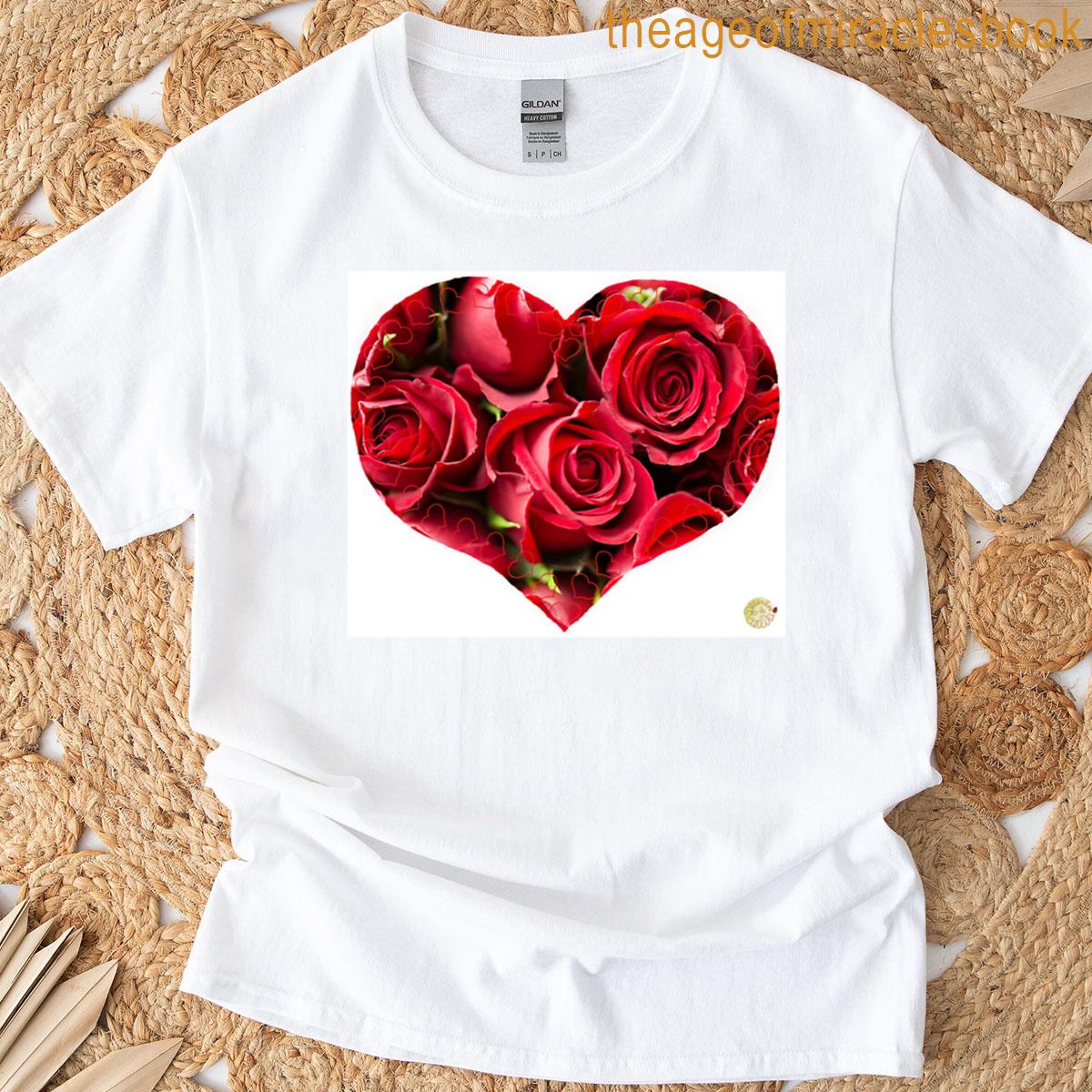 Red Roses Heart T-shirt