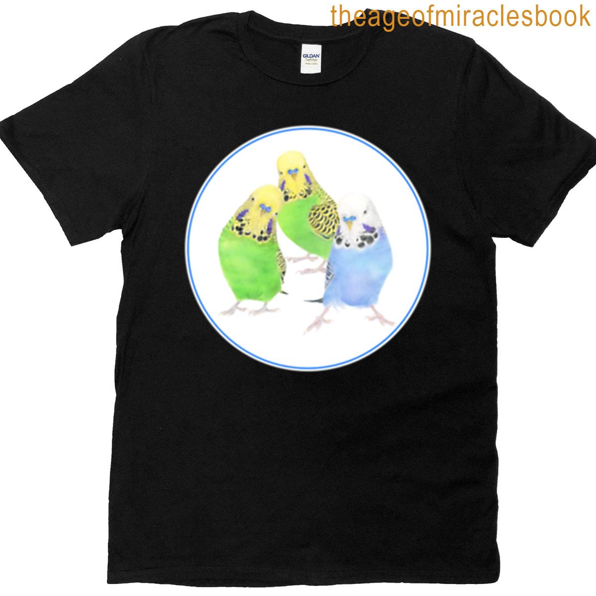 3 Budgies Within A Circle T-shirt