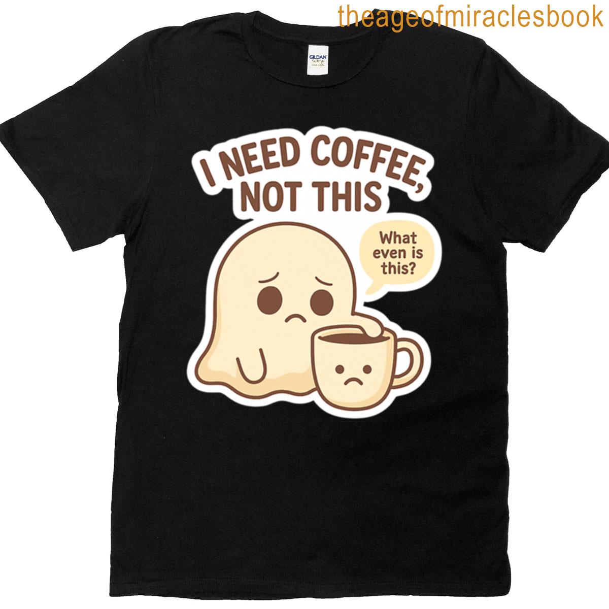 Ghost Sad Coffee Cup T-shirt