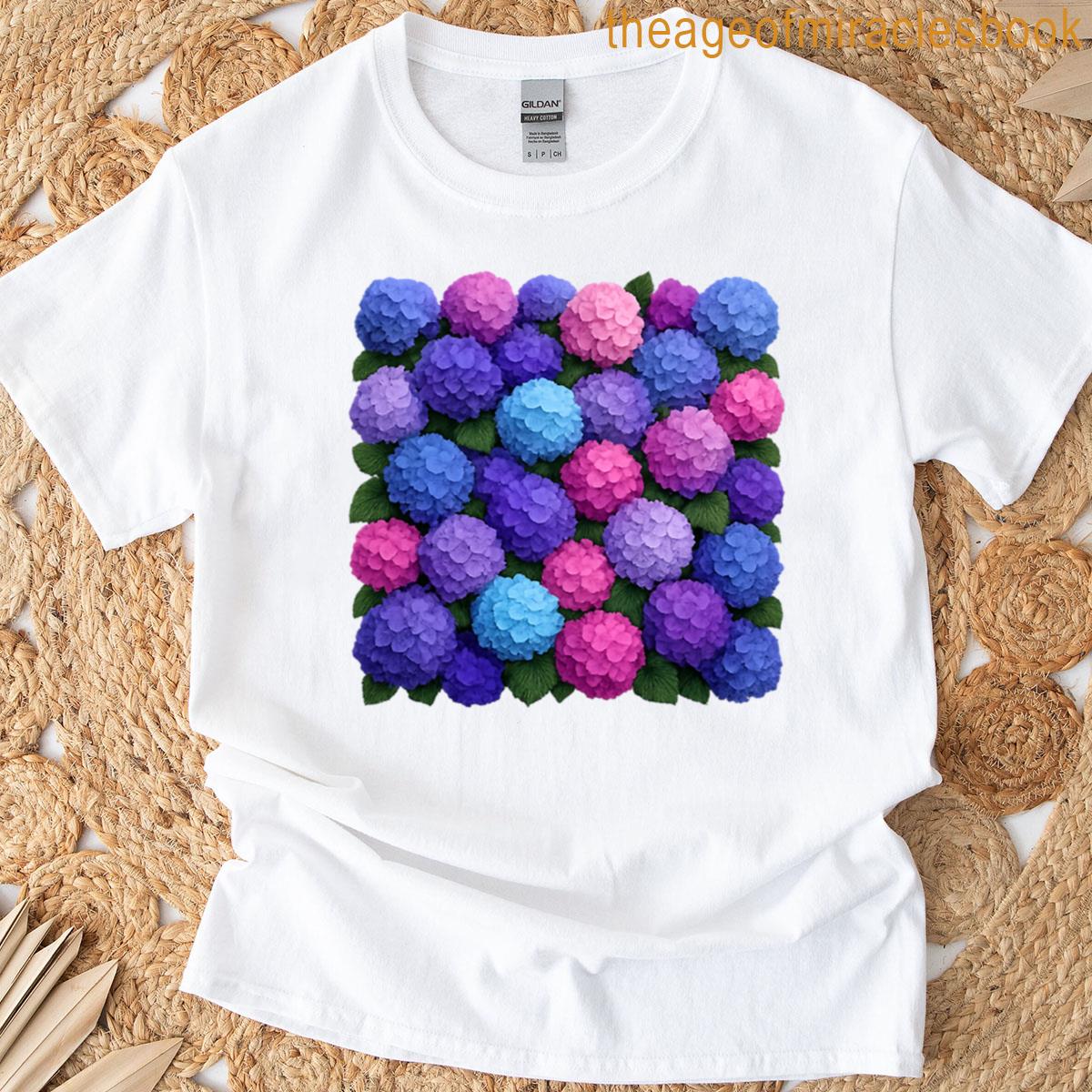 Maximalist Flowers – Hydrangeas T-shirt